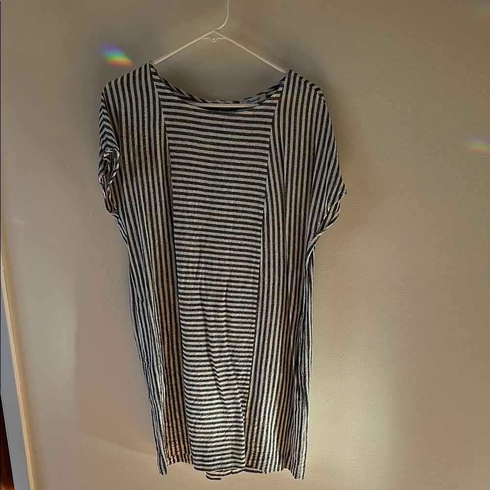 Striped Madewell Paper Bag Dress